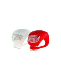 Set 2 Licurici Silicon, 3 Functii, Alb + Rosu